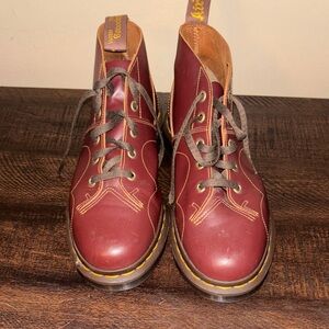 Dr. Martens Cherry Red Leather Boots